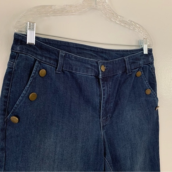 Christopher & Banks Dark Wash Curvy Slim Fit Jeans Size 8 - Picture 6 of 6